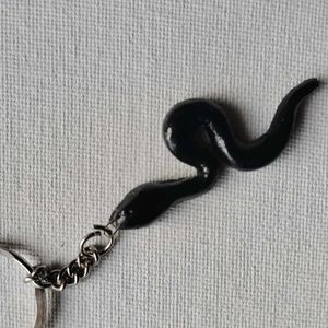 Black Mamba Keychain Clay Resin