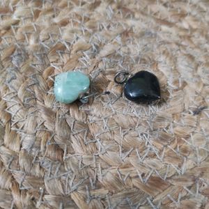 Two Natural Stone Vintage Pendants