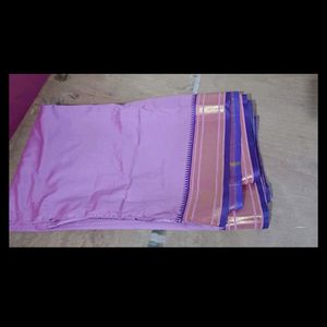 Pure Silk Lavendar Shade Saree