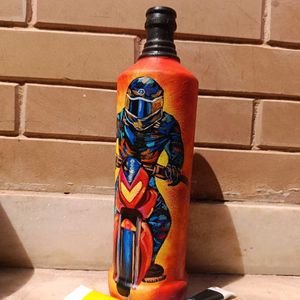 Aesthetic Motorcycle Bottle Art