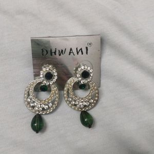 Green Colour Earings