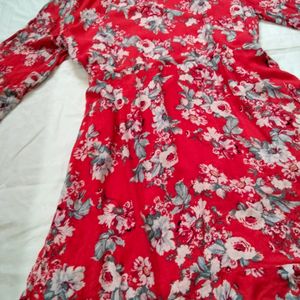 Imported Softest Flowy Fabric Wrap Dress