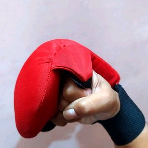 Red Pair Of Karate Gloves