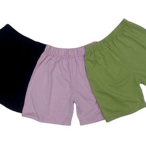 Kids' Hoziry Cotton Shorts Set (Pack of 3)