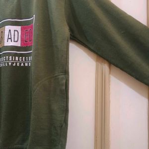 Dark Olive Colour Sweatshirt  For Men