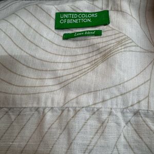 Ucb White Pure Linen T-Shirt