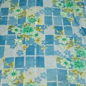 Single Bed Sheet Flower Design In New Condition