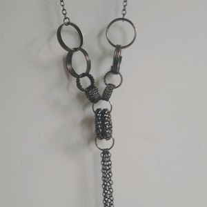 Necklace - Modern Metal Statement Piece