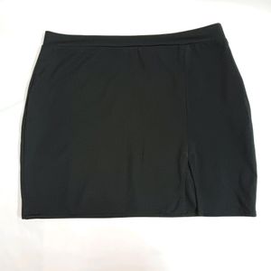 Mini Pencil Skirt With Cutout At One Side