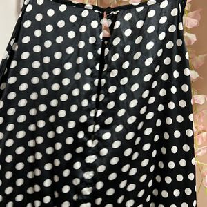 Beautiful Satin Polka Dress Brand New