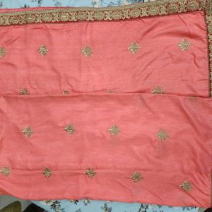 Pink Saree with Blouse