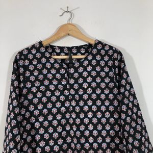 Black Printed Tunic(Women’s)