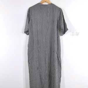 Grey And Black Striped Kurta (Women's)