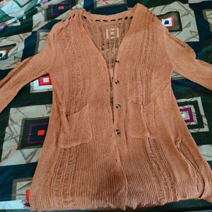 Woolen Brown Shrug