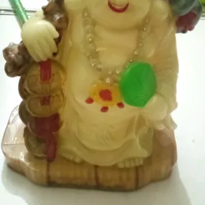 Unused Feng Shui Marble Idol With Radiant Glow