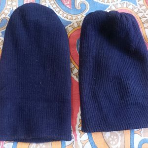 Woolen Blue Head Caps