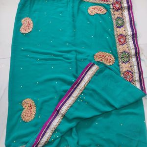 Party Wear Design Saree Beautiful Work Border