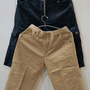 Black And Camel Brown Capri Combo For boys