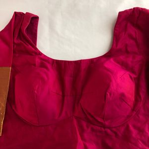 Rose Pink Back Open Blouse(Women’s)