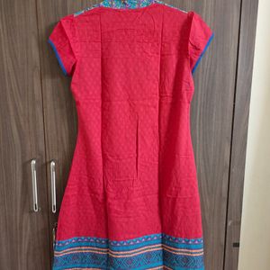 Red Cotton Kurta