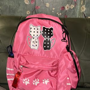 Pink Kitty Bagpack