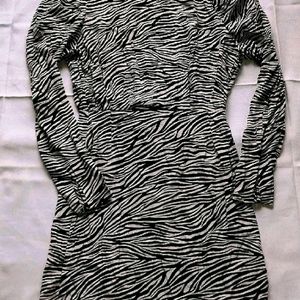 Zebra Print Bodycon Dress