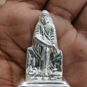 Pure Silver Shirdi Sai Baba Murti Light Weight