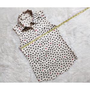 Playful Vibes Colorful Polka Dots Top Small pocket