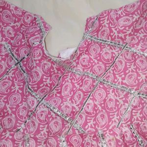 Pink Colour Sharara Suit