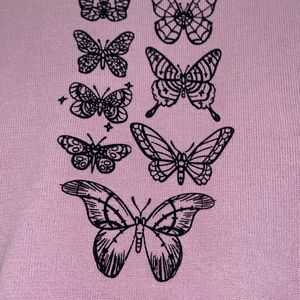 Pretty Pink Coloured Crop Top With Beautiful Print