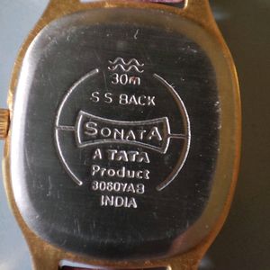 Sonata Red Rose Women Watch