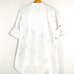 White With Butterfly Printed Long Shirts (Women's)