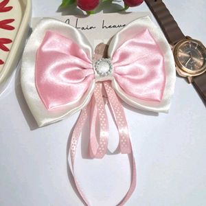 Satin Bow Clip 🌸