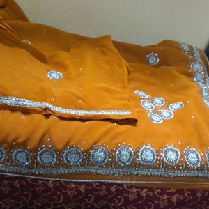 Lite Hand Work Saree Good Condition