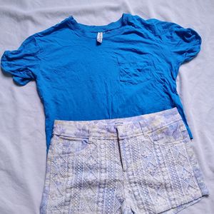 Zoomag Shorts And H&M Tee Combo