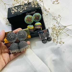 3 Pair Of Earrings