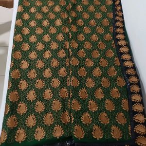 Green Wedding & Festival Designer Saree With Blous