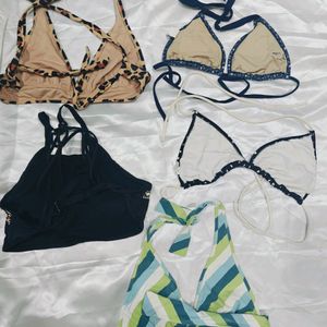 Combo Of 5 Halter Neck Bra