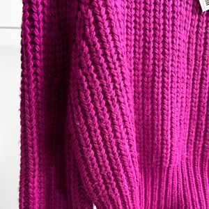 ❌Magenta High Neck Knit Sweater❌