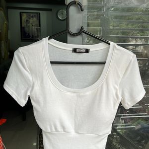 White Padded Tee (Tshirt)