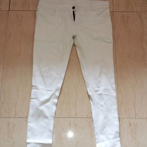 New White Denim Jeans For Girls