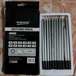 Set Of 11 Sketching Pencil Artist Grade