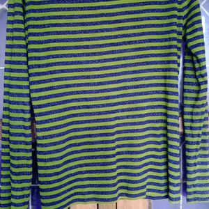 Green Striped Shirt