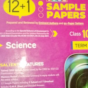 Cbse Class 10th Science Sample Paper