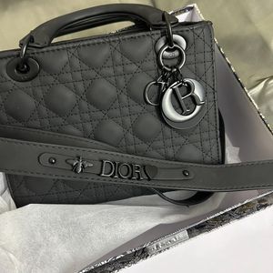 Dior Lady Matte Black Bag