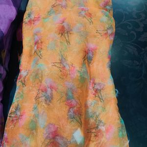 Digital Print Organza Fabric 55₹ Miter