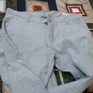 White Grey Formal Pant Size 32