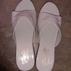 grey heels sandal