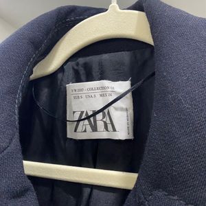 Zara Double Breasted Wool Blend Coat