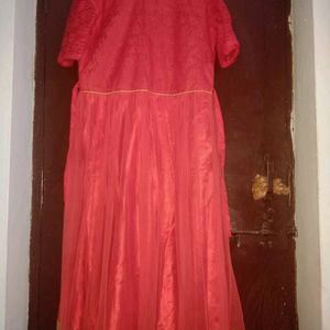 A Full Length Red Gown